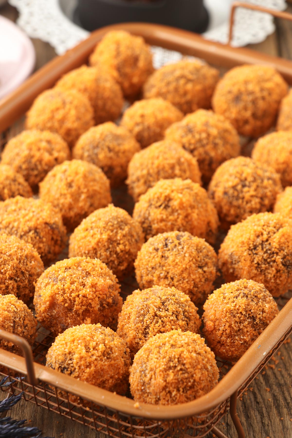 Choco Butternut donuts are bite-sized morsels with three layers of goodness.