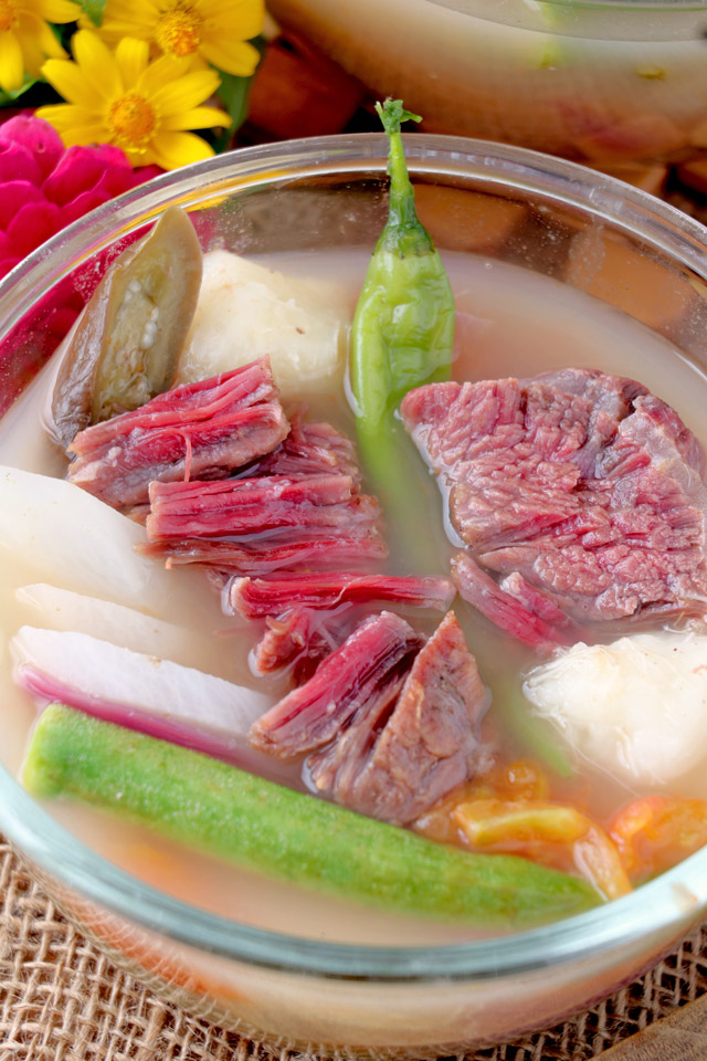 Corned beef in Sour soup