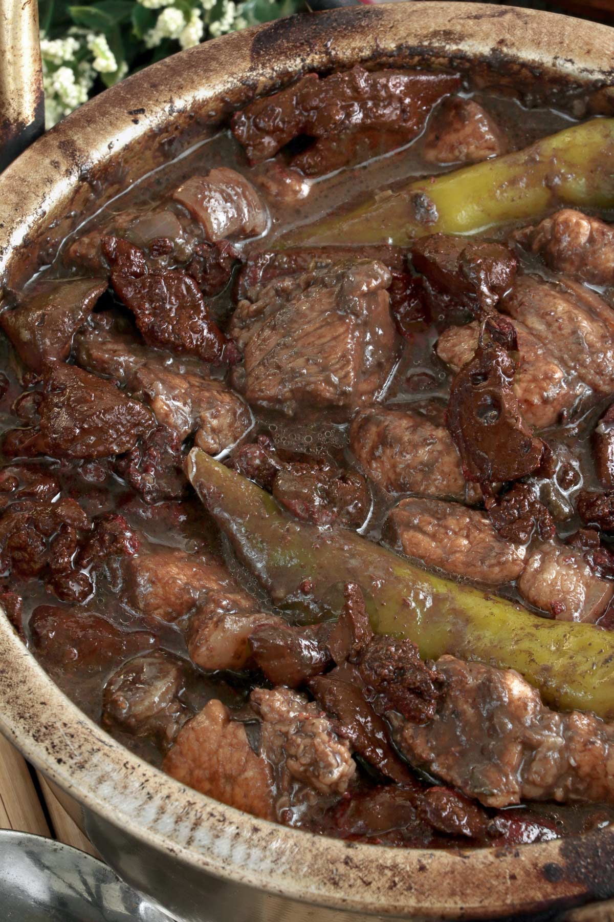 Filipino pork blood stew.