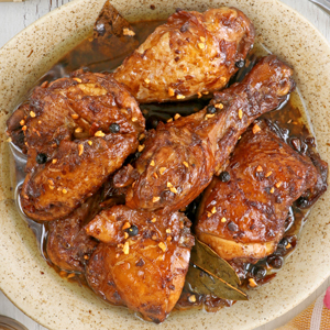 Garlicky Filipino Chicken Adobo