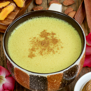 Sweet and warm Turmeric Milk.