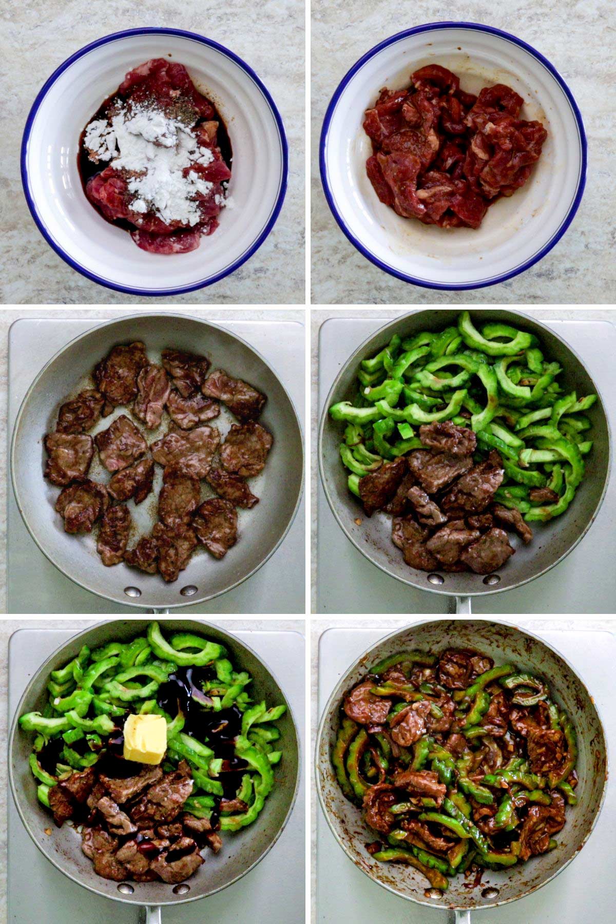 Steps on how to cook Ampalaya Con Carne.