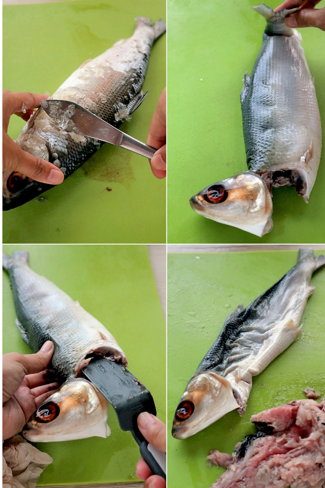 Try this Filipino Stuffed Milkfish or Rellenong Bangus recipe. Deboned, flaked and re-stuffed with vegetables and spices! Baked or fried to golden crisp! | www.foxyfolksy.com