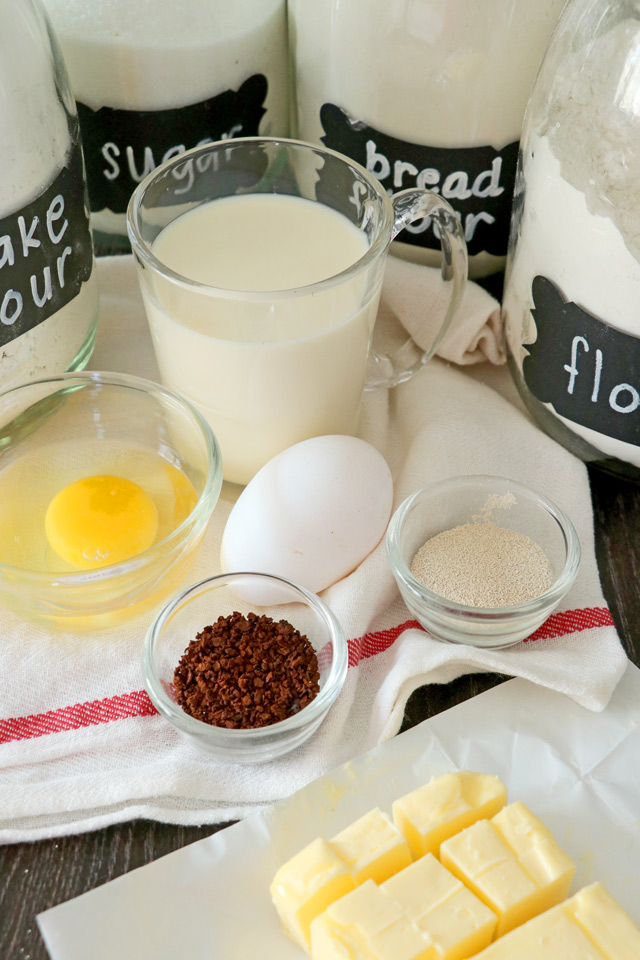 Ingredients for Coffee Buns