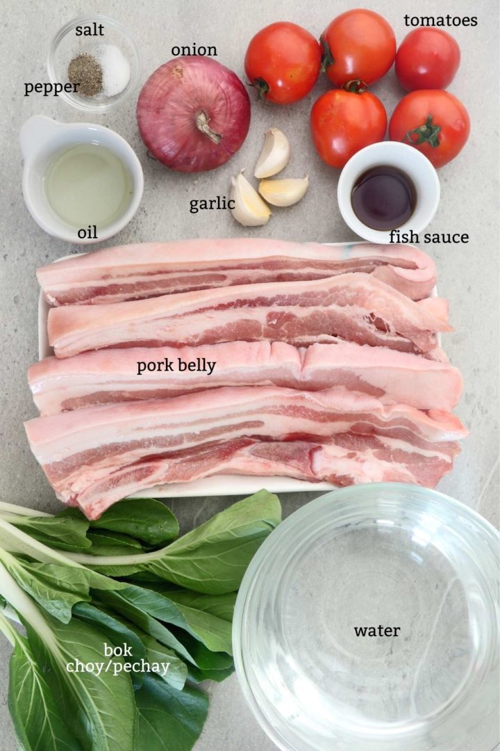 Ingredients for Kinamatisan