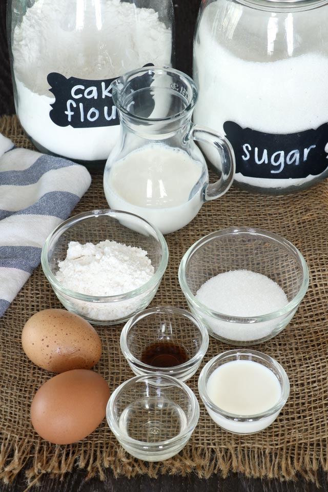 Ingredients for Japanese Pancakes