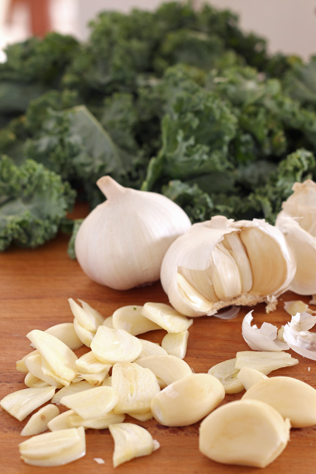 garlic kale pasta