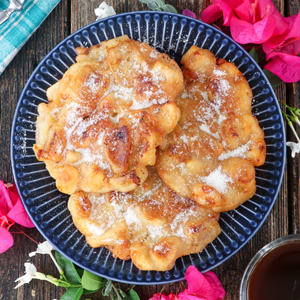 Maruya Recipe - Fried banana coated in batter then sprinkled with sugar.