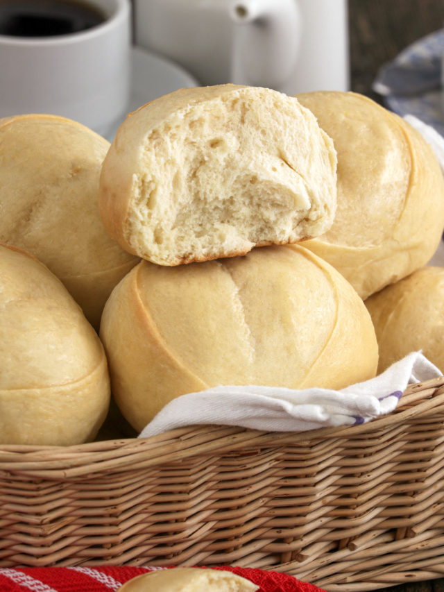 Dense and slightly sweet monay bread.