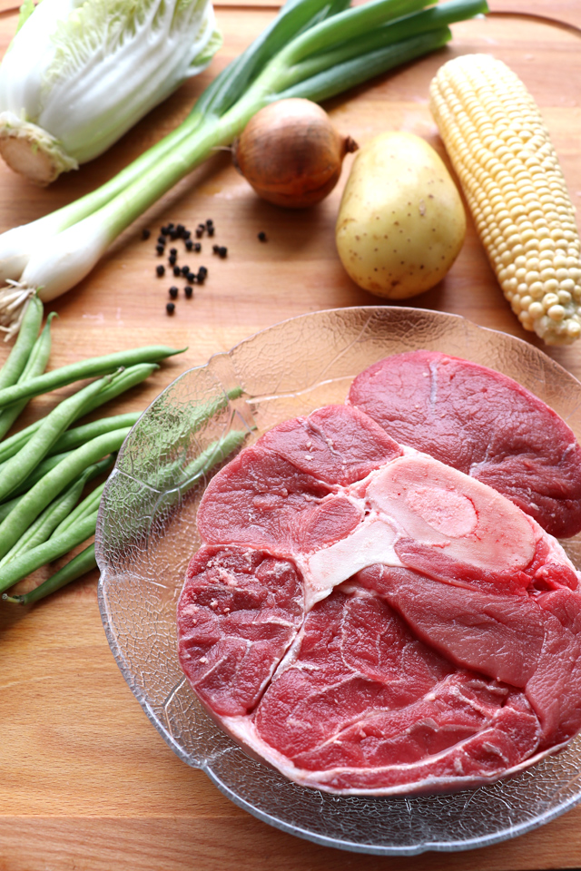 Nilagang Baka is a Filipino beef soup cooked until the meat is really tender and with vegetables like potatoes, beans and cabbage that makes this simple soup healthy and flavorful. | www.foxyfolksy.com