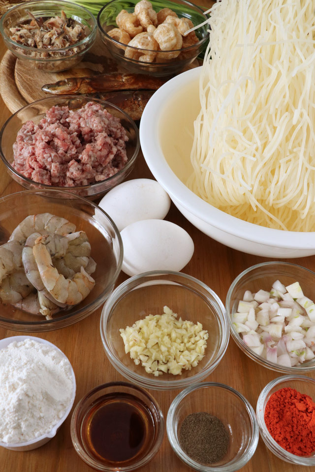 Pancit Luglug Ingredients