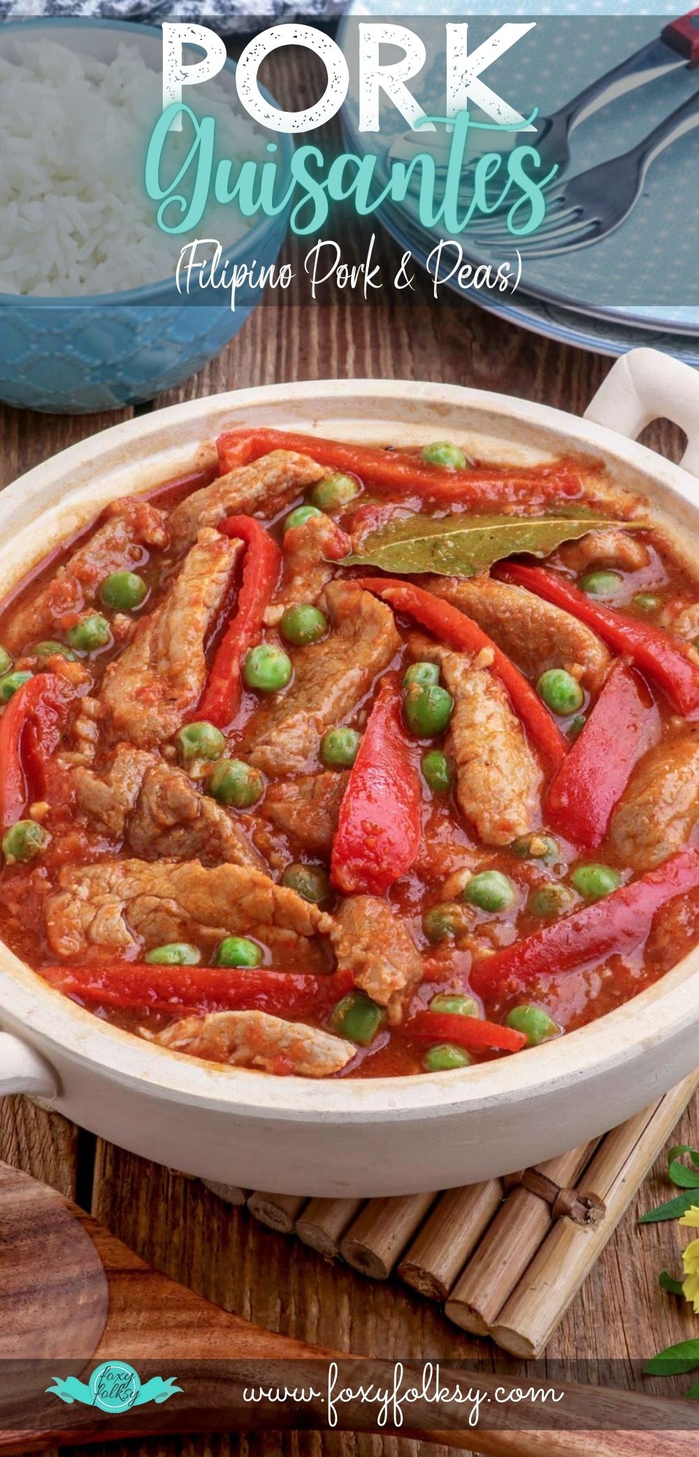 Easy Pork Guisantes recipe.