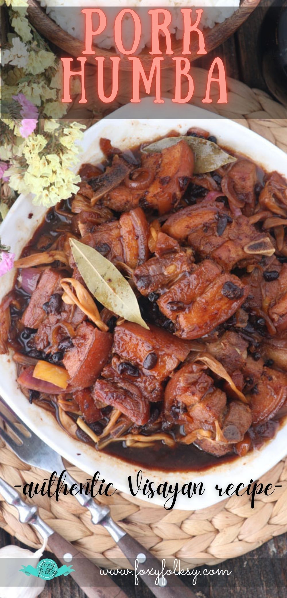 Braised pork belly in sweet-savory soy-vinegar sauce.