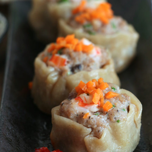 Siomai or shumai - Chinese steamed dumplings