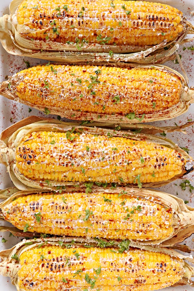 grilled corn on the cob