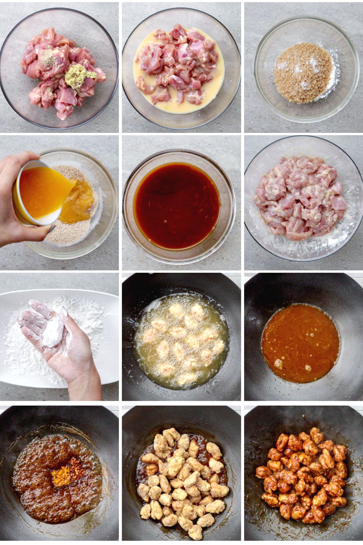 How to cook orange chicken.