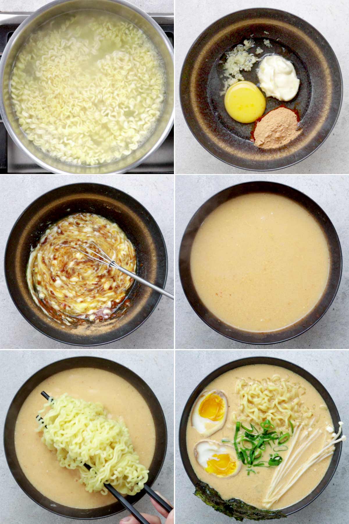 Procedures on how to make Instant Ramen Upgrade.