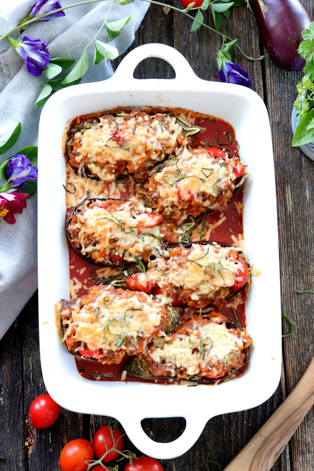 Stuffed Eggplant Parmesan