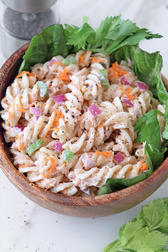 Tuna Pasta Salad Recipe | Foxy Folksy